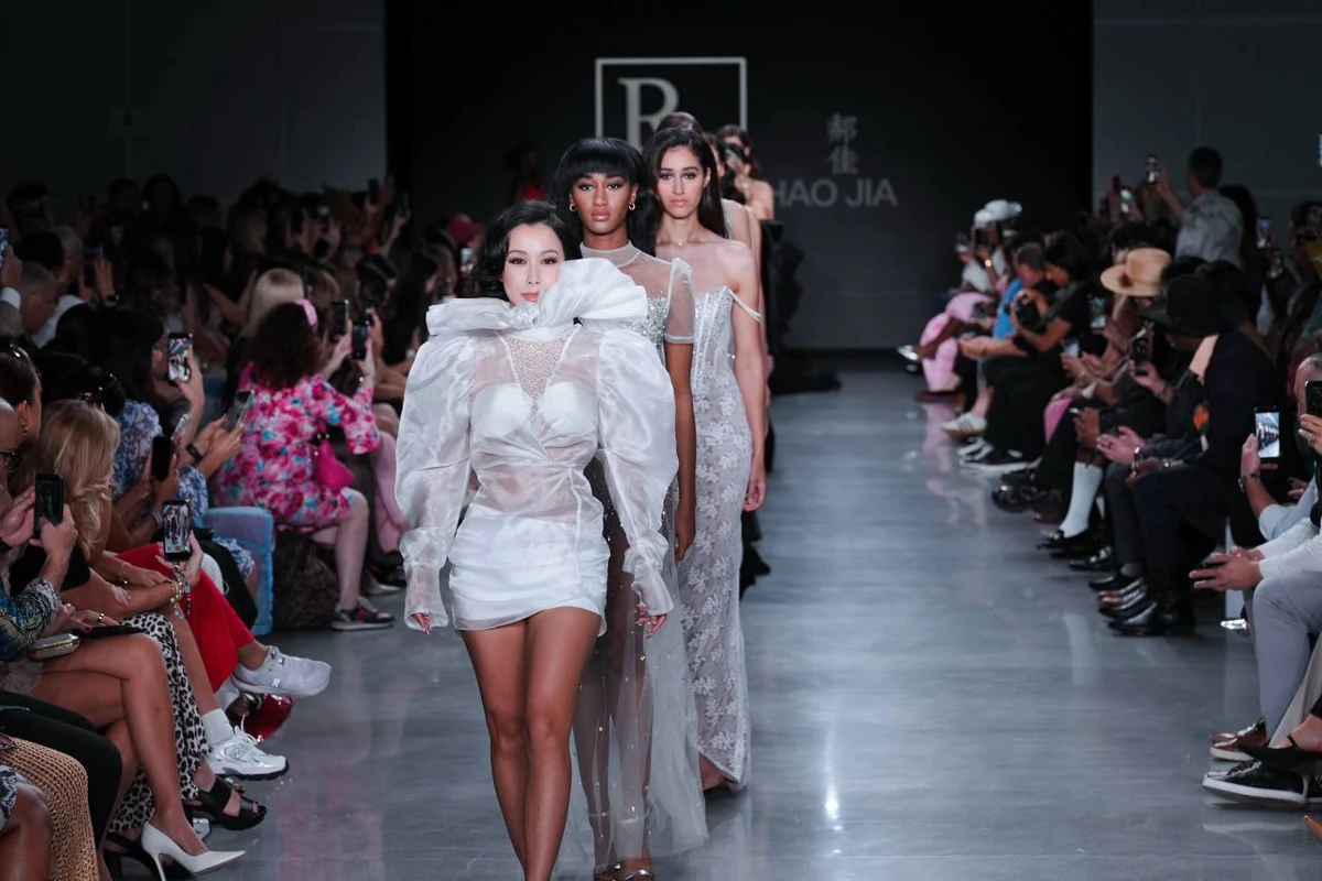 Chelsea leading the runway procession in New York
